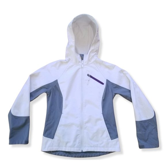 Free Tech Jackets & Blazers - Free Tech Waterproof jacket hoodie white / gray size S